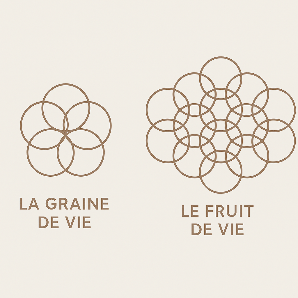 Graine de Vie Fruit de Vie symboles géométrie sacrée